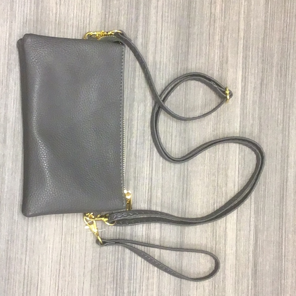 Never used Dark Gray 8x5 travel purse
